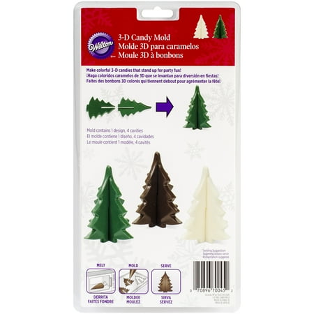 Wilton Industries 2115-0045 Christmas Tree 3-D Candy Mold Multi-Colored