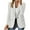 White, variant on Womens One Button Blazer Lightweight Work Office Blazer Stretch Lapel Collar Long Sleeve Jacket Suit Blazer White