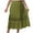 Green, variant on yillto Long Skirts for Women's High Waist a Line Skirt Casual Flowy Skirt Summer Beach Boho Skirt