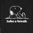 thumbnail image 3 of Peanuts - Take A Break - Men's Crew Neck Fleece Pullover, 3 of 6