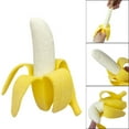 thumbnail image 1 of EGNMCR Squishy Toys ! Simulation Banana Healing Kawaii Toy Stress Reliever Toy, Christmas Gifts for Kids, 1 of 9