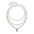 thumbnail image 2 of Collar fino con cadena en forma de corazón para mujer Collar con cierro de diamantes de imitación Sexy accesorios para el cuello para novia, esposa El mejor regalo, 2 of 8