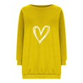 thumbnail image 4 of Dyegold Womens Oversized Sweatshirts Clearance Sales Vintage Hoodie Graphic Western Ladies Teen Girls Pullover Oversized Heart Printed Sweatshirt Workout Comfy Tops Winter Y2k Plus Size Sweater, 4 of 4