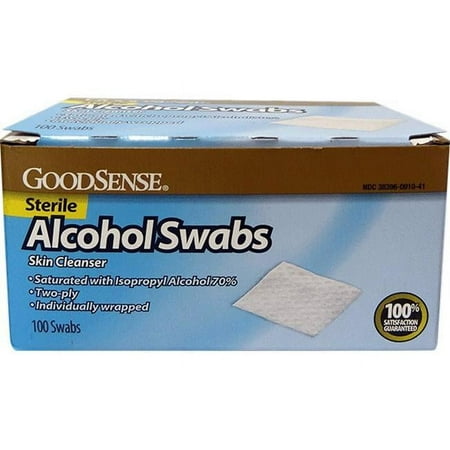 Good Sense Alcohol Swab, 100 Count - Case of 20