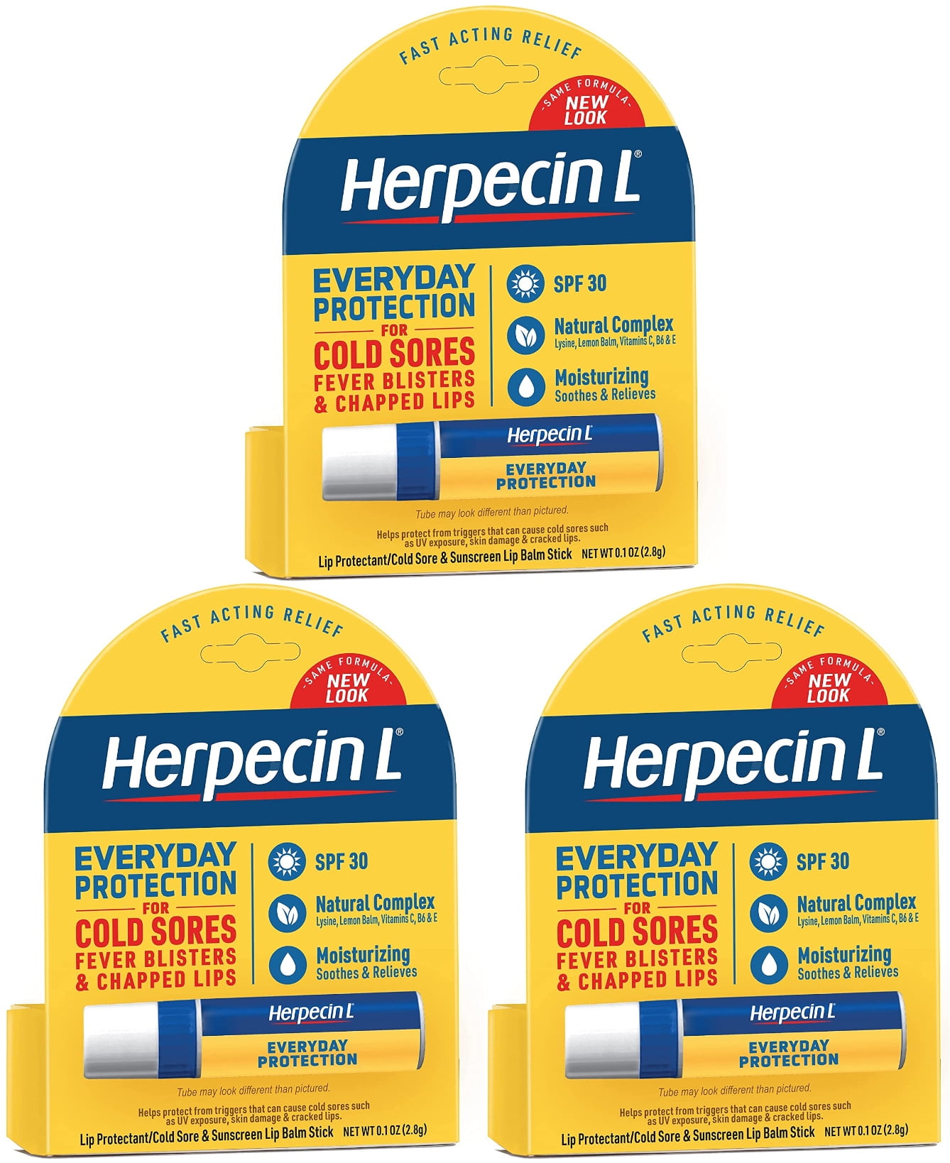 Herpecin L Lip Protectant SPF 30 0.10 oz ( Pack of 3)