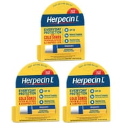 Herpecin-L Lip Balm Stick Sunscreen SPF30, Protect Cold Sore, 0.1oz, 3-Pack