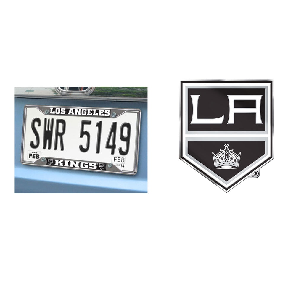 Los Angeles Kings Chrome Metal License Plate Frame And Color Aluminum