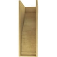 thumbnail image 4 of 12"W x 24"D x 36"H Classic Helena Rough Cedar Woodgrain TimberThane Corbel, Primed Tan, 4 of 6