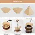 thumbnail image 4 of 300PCS Coffee Filters 4 Disposable Coffee Filters 4 Cone Paper for Pour over CoffeXL17242, 4 of 6
