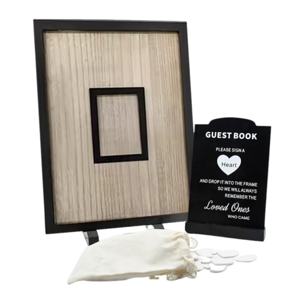 Decoraciones para Libros de Invitados de Boda, Decoración Nupcial, Letreros de Boda Acrílicos Y Buzón de Madera para Ceremonias, Showers Y Fiesta