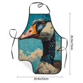 thumbnail image 2 of Pofeuu Blue Watercolor Duck Print Aprons with Pockets, Cute Aprons for Kitchen, Cooking, Server, Barber, Chef Apron, 2 of 7