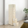 thumbnail image 4 of Autrinix Storage Cabinet with 7 Drawers and Wheels, Space-Saving Plastic Organizer for Bedroom, Bathroom, Office, and Kids Rooms, Easy to Move and Access, 4 of 11