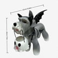 thumbnail image 7 of Halloween Bats Schnauzer Ghost Bucket, 10" Resin Schnauzer Bat Figurine with Ghost Bucket, Cute Spooky Statue for Home Mantel Shelf Halloween Decoration,1 PCS, 7 of 7