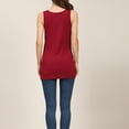 thumbnail image 6 of Ohufall Maternity Shirts for Women Plus Size Summer Solid Color Casual Round Neck Nursing Tank Top Women's Stretchy Loose Fit Sleeveless Pregnancy Tops, 6 of 6