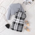 thumbnail image 5 of Robe d'Été Deux Pièces pour Filles, Robe Courte Sans Manches et Ensemble de Crop Top à Manches Courtes, Tenues pour Filles, Taille 2-3 Ans, Mode, 5 of 5