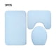 thumbnail image 3 of Naiovety Juego de alfombrillas de baño elegantes e impermeables de 3 piezas, juego de alfombrillas de baño fáciles de limpiar e instalar, Juegos de accesorios de baño cielo azul, 3 of 6