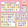 thumbnail image 3 of Kit de letras y números magnéticos EZIGO, 240 piezas, para aula, 3 of 7