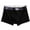 Black, variant on 12 Pack Boxer Briefs Mens Underwear Letter Inner Crotch Loose Breathable Youth Ed Shorts