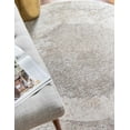 thumbnail image 6 of Rugs Oregon Low-Pile Geometric Ivory Area Rug, 7' Round, Perfect for High-Traffic Areas, 6 of 9