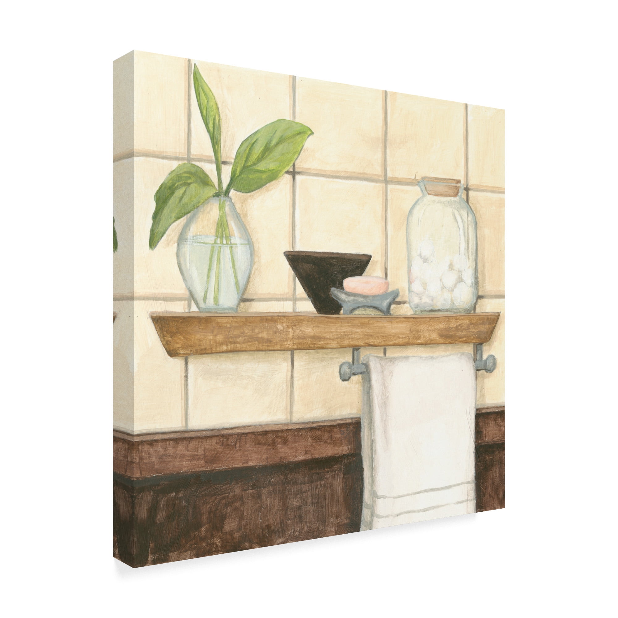 Trademark Fine Art 'Contemporary Bath IV' Canvas Art by Megan Meagher