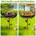 thumbnail image 4 of Wekvgz Bird Bath 32 Inches Sturdy Iron Garden Birdbath for Outside Vintage Standing Bird Bath Bowl for Outdoor Garden Patio Yard Lawn, 4 of 13