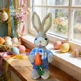 thumbnail image 4 of Wozhuo Miniature Handmade Grass Rabbit 23cm Handcrafted Natural Decor, 4 of 6