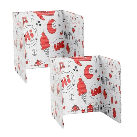 

CHXonu 2pcs Tabletop Placemat Wall Grease Baffle Cooking Oil Kitchen Splatter Shield Guard Proof Oil Barrier Aluminum Foil Screen Plate Mats Fabric Place Mats for Dinner Table round Dining Set Plate