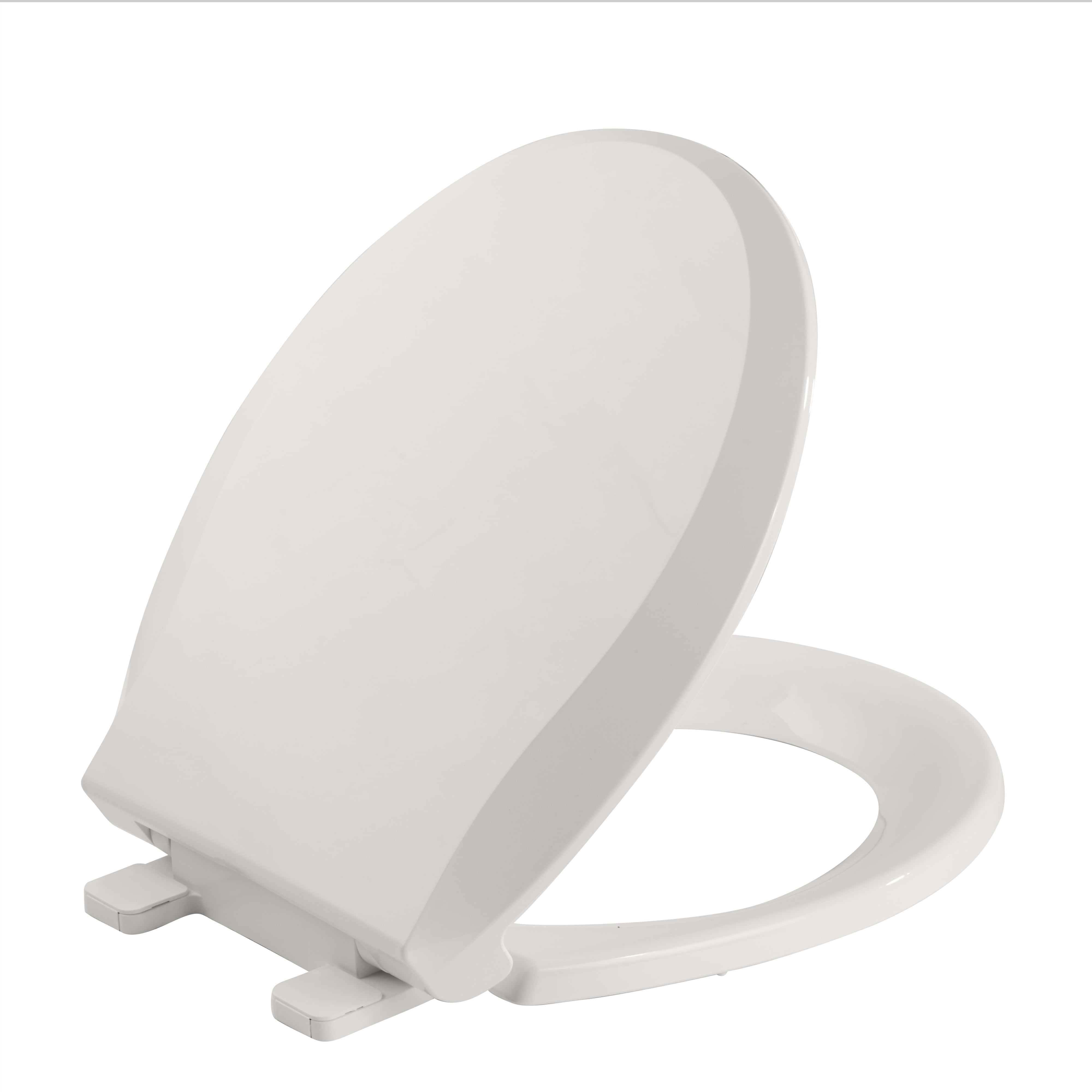 Commercial Toilet Seat – 17" Round, Soft Slow Close, Durable Polypropylene, Never-Loosen, Easy Install & Clean, Comfortable Lid – Biscuit Color – 17"