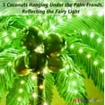 thumbnail image 4 of Palmera iluminada por LED de 8 pies con decoración navideña al aire libre con cocos, 4 of 6