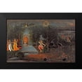 thumbnail image 2 of Oudh, Mir Kalan 14x10 Black Modern Framed Museum Art Print Titled - Illustration To The Ramayana, 2 of 5
