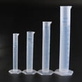 thumbnail image 4 of 4pcs Transparent Measuring Plastic Graduated Cylinder 10ml / 25ml / 50ml / 100ml, 4 of 6