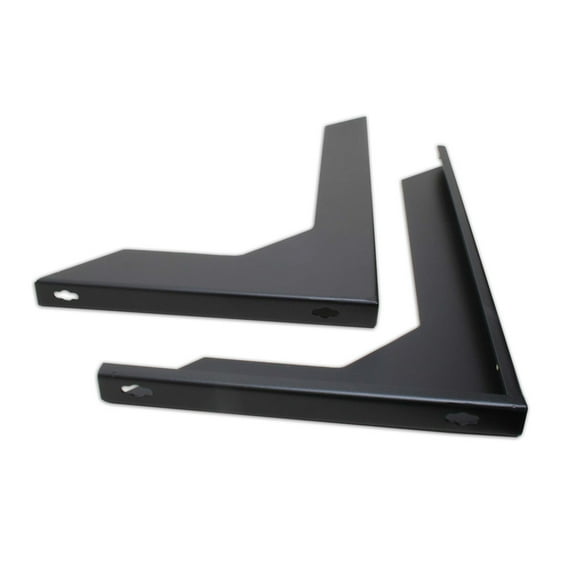 Quest Manufacturing Wall Bracket Kit for DVR Security Enclosure, Set of 2, Black
