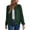 Green, variant on Lightweight Zip Up Jackets for Women Long Sleeve Casual Plain Waffle Jacket Fall Coat Outerwear