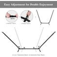 thumbnail image 6 of SUNCREAT 2-in-1 Hammocks Convertible Portable Double Hammock with Stand Included, Outdoor Hammock and Stand, Patent Pending, Dark Grey, 6 of 8