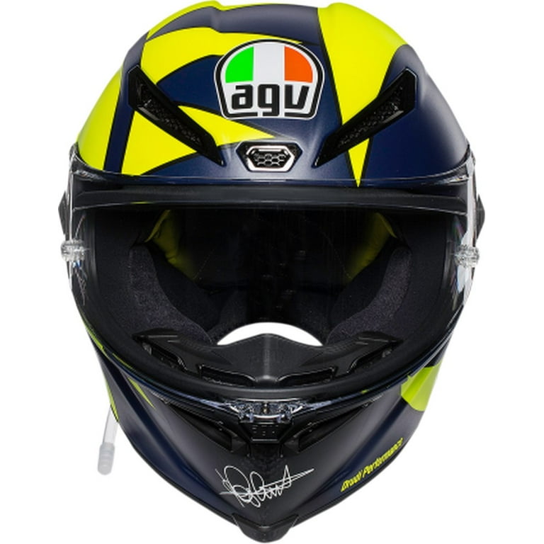 AGV PISTA GP R V.ロッシ SOLELUNA 2018 Valentino Rossi's 2018 Mugello AGV Helmet - Asphalt & Rubber