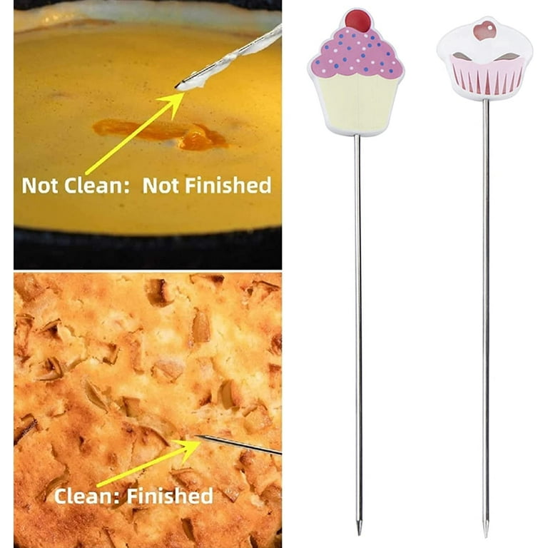 4 Pcs Cake Tester, Stainless Steel Cake Testing Needles Reusable Cake Probe  Cake Skewer Needles for Kitchen Home Baking Tools Stocking Stuffers