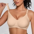 thumbnail image 2 of Sports Bras for Women Large Bust Jelly Soft Support Comfort Bralette Wireless Bras, 2 of 4