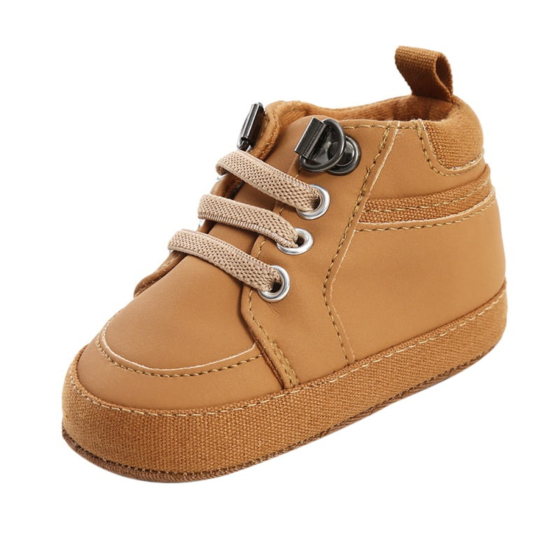 Baby Boys Girls Anti-Slip Sneakers Soft Ankle Boots Toddler First Walkers Newborn Crib Shoes 