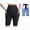 Knee Length-Blue, variant on Women Fitness Sauna Pants Sweat Shapewear Shorts Thigh Workout Suit Waist Trainer Weight Loss Sweatsuit Exercise Legging