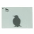 thumbnail image 1 of Penguin Cutting Board, Illustration with Polar Animal Silhouette Showering Simplistic Composition, Decorative Tempered Glass Cutting and Serving Board, Small Size, Grey and White, by Ambesonne, 1 of 1