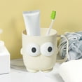 thumbnail image 4 of Nmdmisc Cute Cartoon Bathroom Toothbrush Cups,Bathroom Tumbler Cup,Tooth Brush Holders,Plastic Household Drinking Cups,Dishwasher Safe Water Mugs for Kids Couples Friends, 4 of 6
