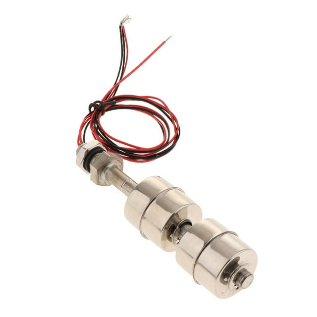 HILABEE Stainless Steel Double Ball Liquid Float Water Level Sensor Durable Switch 100mm L100mm