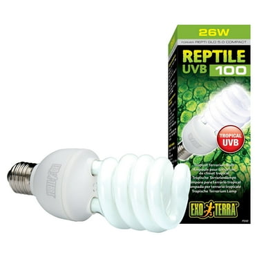 Exo Terra Repti-Glo 5.0 Compact Fluorescent Tropical Terrarium Lamp, 26-Watt