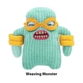 thumbnail image 2 of Creative Gifts Ugly Cute Toys,Funny Ugly Monster,Collectible , Toy Shy Monster (Weaving Monster Green), 2 of 5