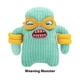 thumbnail image 2 of Creative Gifts Ugly Cute Toys,Funny Ugly Monster,Collectible , Toy Shy Monster (Weaving Monster Green), 2 of 5