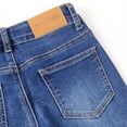 thumbnail image 5 of Kidscool Space Kids Ripped Fashion Elastic Band Inside Soft Slim Jeans,Deep Blue,6-7 Years, 5 of 6