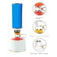 thumbnail image 6 of Camping Gas Saver Plus Gas Converter Shifter Refill Flat Tank Conversion Adapter Camping Gas Adapter Valve,Gold, 6 of 9
