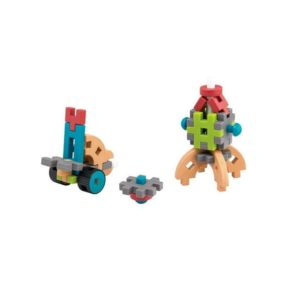 edxeducation Fun Blocks Activity Set - 83 Pieces - 19 Shapes - 16 Activity Cards