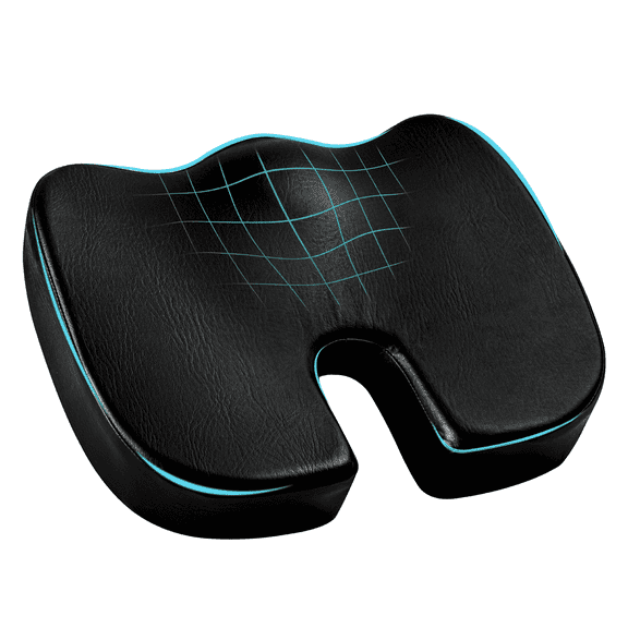 Memory Foam Seat Cushion, Doctor Recommended Office Chair Cushions Butt Pillow for Car Long Sitting, Ergonomic Coccyx & Tailbone Support, Non-Slip & Portable Design, Tailbone & Back Pain Relief