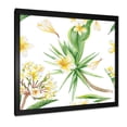 thumbnail image 2 of Designart 'Yellow Flowers and Tropical Foliage V' Modern Framed Art Print, 2 of 4